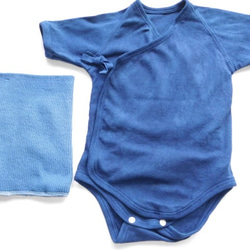 靛藍染色（嬰兒腹部包裹）（適合新生兒~3~4公斤） 第3張的照片
