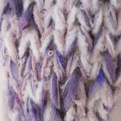 再展×3（春季紫）粗紗羊毛和超細美麗諾全蓬鬆♪發網 第5張的照片