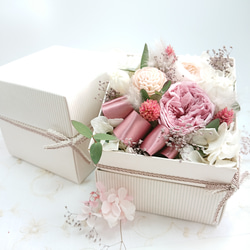 Treasure Flowers ペールピンク【Flowers  Box】アンティークローズ 4枚目の画像
