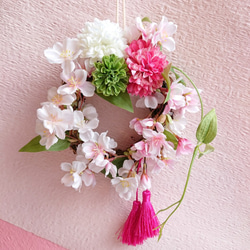 春爛漫・桜【Wreath S size】アーティシャルフラワー 5枚目の画像