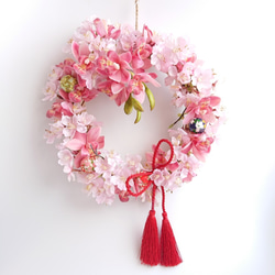 春爛漫・桜【Wreath M size】アーティシャルフラワー 4枚目の画像