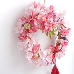 春爛漫・桜【Wreath M size】アーティシャルフラワー 5枚目の画像