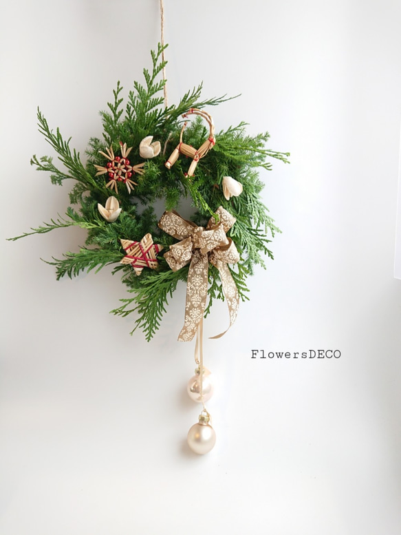 Christmas silent night【Fresh&Flavor Wreath】数限定・送料無料 1枚目の画像