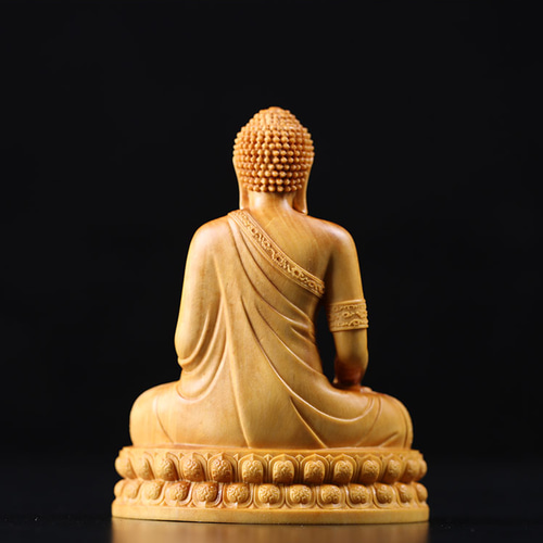 釈迦摩尼 特上彫 仏教工芸品 木彫仏像 木製仏像 仏壇仏像 供養品