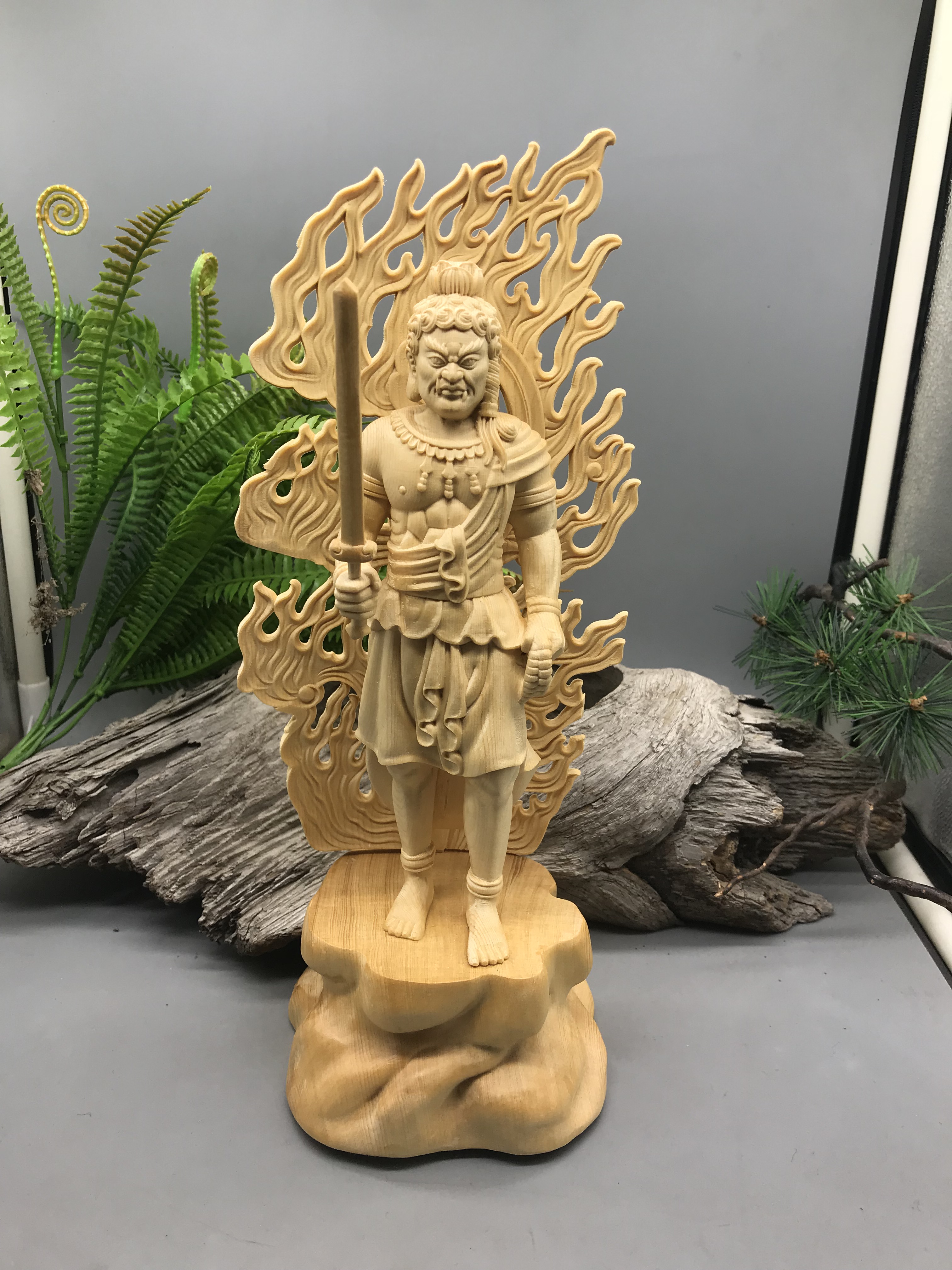西方三聖 木彫仏像 寝苦しい 災難除去 彫刻 美術工芸品 極上品 精密細工