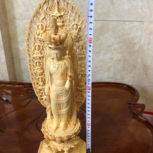 極上品 十一面観音菩薩 切金 木彫仏像 供養仏 仏師彫り 仏像
