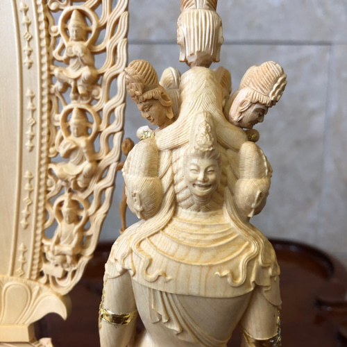 極上品 十一面観音菩薩 切金 木彫仏像 供養仏 仏師彫り 仏像 無病息災