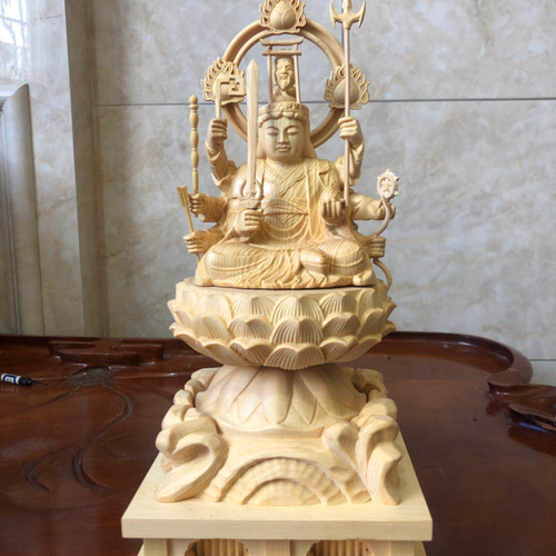 仏像 仏教美術 御龍観音菩薩様 木の雕刻品 木彫り仏像 職人手作り 仏像 仏教美術 御龍観音菩薩様 木の雕刻品 木彫り仏像 職人手作り
