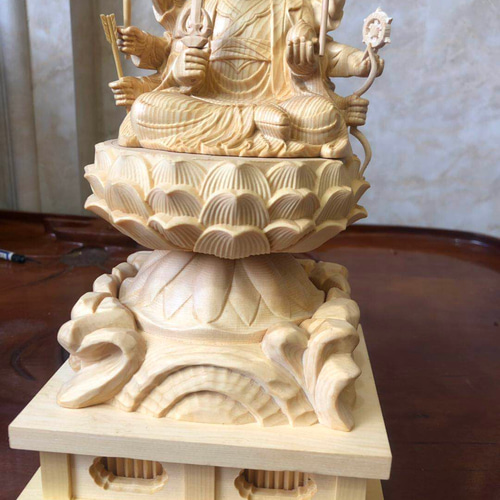 稀少珍品 仏師彫り 八臂·宇賀 弁財天 供養品 木彫仏像 彫刻 仏教工芸品