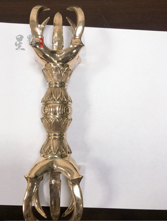 チベット密教法器 馬頭明王金剛撅 独鈷杵 金剛杵 真鍮製 vajra20cm eedb7185426d6a5bceba26b7023bce