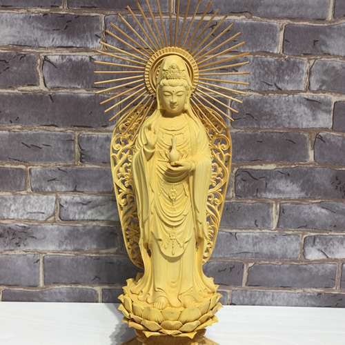 娑婆三聖 仏教工芸品 阿弥陀如来 観音菩薩 地蔵菩薩 木彫仏像 極上品