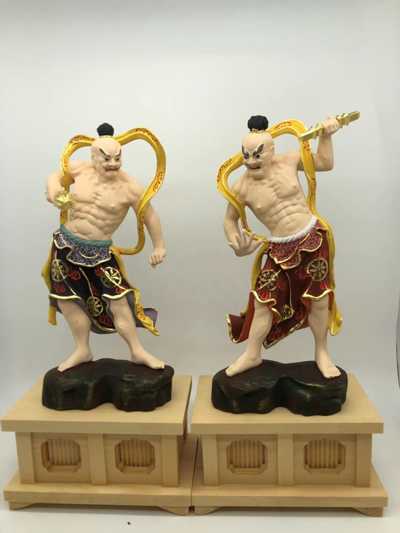特大型高72cm 井波彫刻 仏教工芸品 楠材製 一刀彫 木彫仏像 金剛 特大型高72cm 井波彫刻 仏教工芸品 楠材製 一刀彫 木彫仏像 金剛