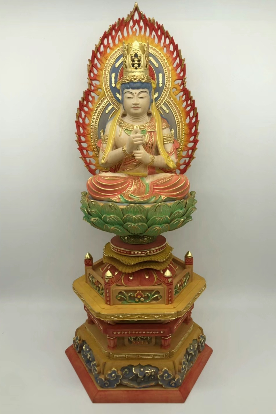 木彫/寿老(極彩色)住吉大社仏師有職 木彫/寿老(極彩色)住吉大社仏師有職 木彫/寿老(極彩色)住吉大社