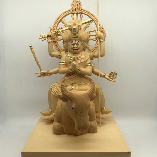 新作最高級切金極上品五大明王像職人手作り木彫仏像細密彫刻仏師彫り