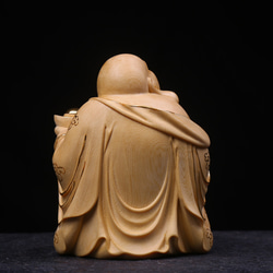 弥勒仏  極上品  木彫仏像 切金  仏師彫り  細工精彫  七福神  布袋様  置物 9枚目の画像