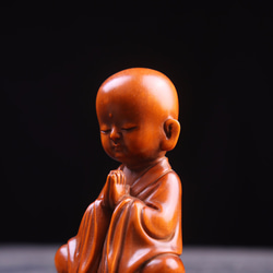 小沙彌  木製仏像  無病息災  仏師彫り  極上品  古美術  仏教工芸品 5枚目の画像