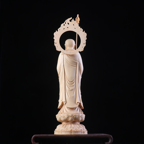 極上彫 地蔵菩薩 地蔵菩薩立像 地蔵 置物 木彫仏像 彫刻 仏教工芸品