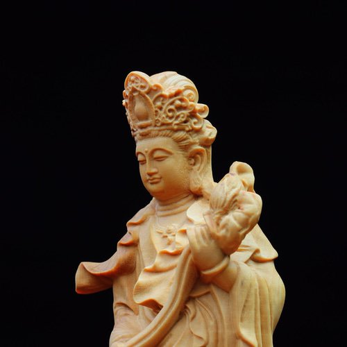 新作 西方三聖 阿弥陀如来三尊 観音菩薩 勢至菩薩 供養品 木彫