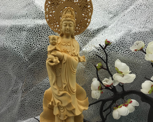 1293 特上彫 如意観音 観音菩薩 開運厄除 仏教美術 仏像 置物 彫刻工芸品 1293 特上彫 如意観音 観音菩薩 開運厄除 仏教美術 仏像 置物 彫刻工芸