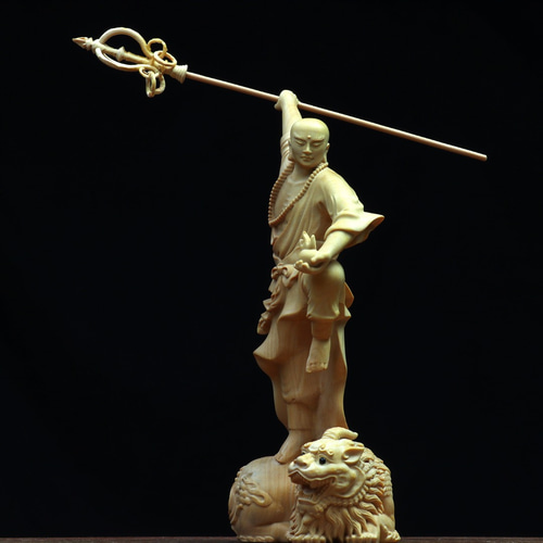 極美品☆新品地蔵菩薩 仏教美術 仏像 木彫 仏 置物 仏壇仏具 仏像