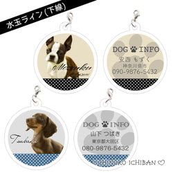 愛犬♡アクリル･ネームプレート（迷子札）丸型 4枚目の画像