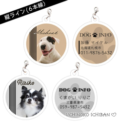 愛犬♡アクリル･ネームプレート（迷子札）丸型 6枚目の画像