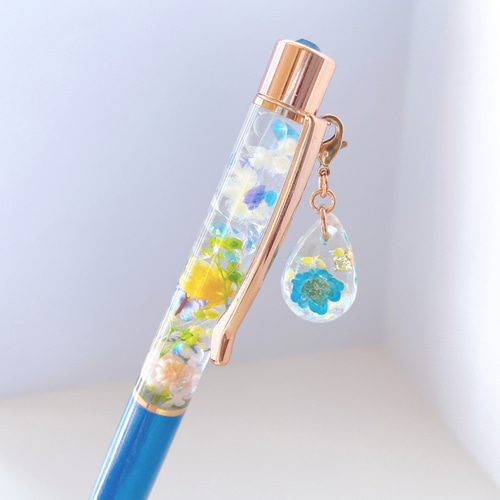 受注作成】お花のボールペンチャーム＆マスクチャーム ※アンブレラ