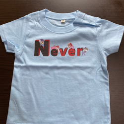 Never  ロゴ入りT-shirt 可愛い 4枚目の画像