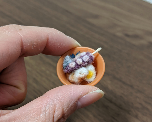 羊毛フェルト　てんてこ様 羊毛フェルトでミニ一人用おでん 羊毛フェルト ayacobo 通販 12145213
