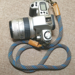 カメラストラップロープ（クライミングロープ＆本革） 4枚目の画像
