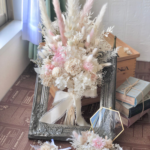 ♥セール☆ ♥ウェディングブーケ♥ブーケ ＊● 結婚式♥前撮り ブーケ アーティフィシャルフラワー ブライダル 前撮りブーケ