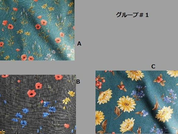 ～Seriesスカート…綿麻シーチングプリント生地選択～ 2枚目の画像