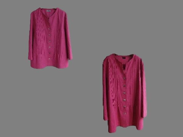 ～Seriesブラウス…綿麻カシス～