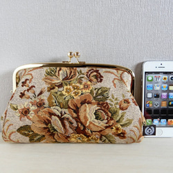 親子錢包袋：戈布蘭風格的花卉 第2張的照片