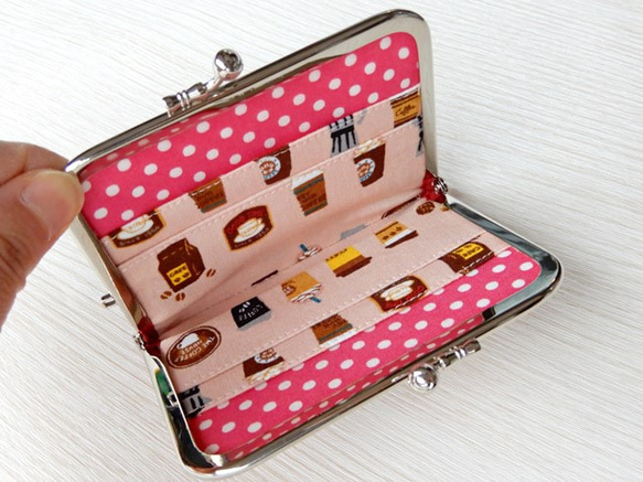 Gamaguchi Regular Case（Pass Case）：Cafe Pink 第5張的照片