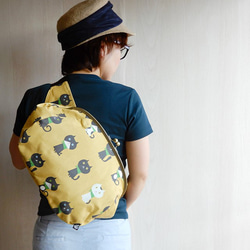 Gamaguchi BIG腰包（臀袋）/貓：黃色 第1張的照片
