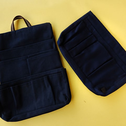 【2019幸運袋】袋中的流行包+背包（海軍藍）2件套 第1張的照片