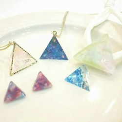 【パジコ新商品　三角錐、三角形】レジン、粘土に使えるシリコン型 5枚目の画像