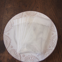 【テープ付き透明袋】袋が容易に破れない安心の日本製ＯＰＰ袋Ｍ 2枚目の画像