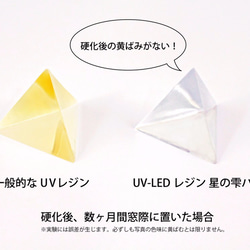 UV-LEDレジン星の雫 100g UVとLEDで硬化する硬化が早く、黄変が起こりにくいレジン液 2枚目の画像