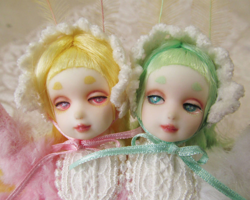 yunさまオーダー 「モモイロヤママユとオオミズアオ」 その他人形 あす