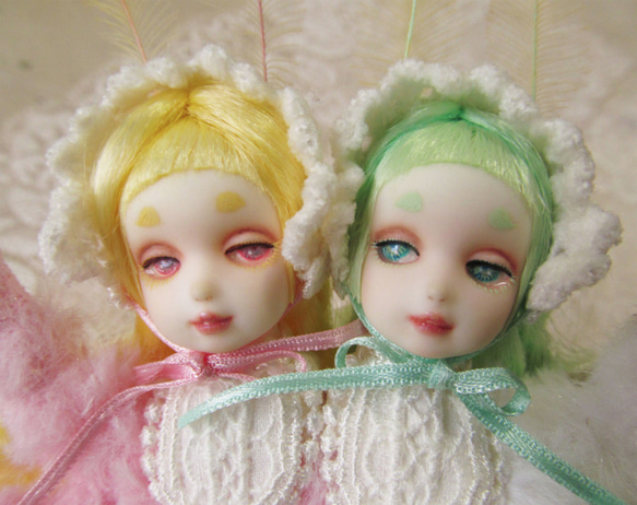 yunさまオーダー 「モモイロヤママユとオオミズアオ」 その他人形 あす