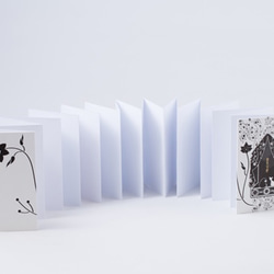 使用真正的日本紙的波紋管郵票書（金箔燙印 x 插圖） 第4張的照片