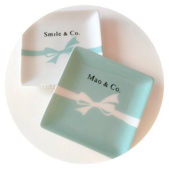 ティファニー風リボンのプレートセットver2 小皿 A.Y.A w&a home 通販