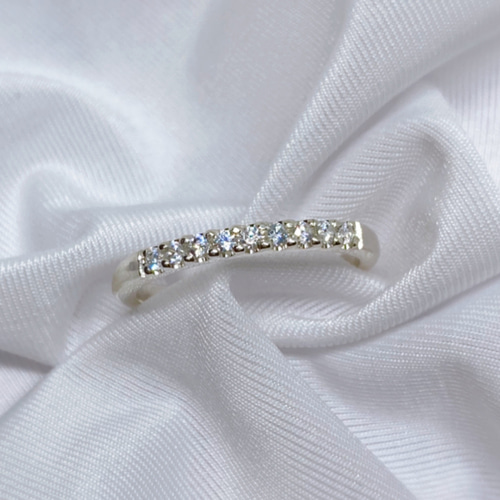 ✳︎ハーフエタニティリング✳︎ キュービックジルコニア 〈クリア〉11
