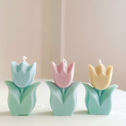 #5 Tulip Candle　チューリップキャンドル　ソイキャンドル　韓国キャンドル　韓国インテリア 3枚目の画像