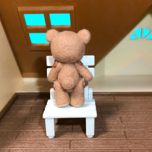 羊毛フェルト ミニ テディベア(No.1)ハンドメイド ブライスや 羊毛フェルト ミニ テディベア(No.1)ハンドメイド ブライスや