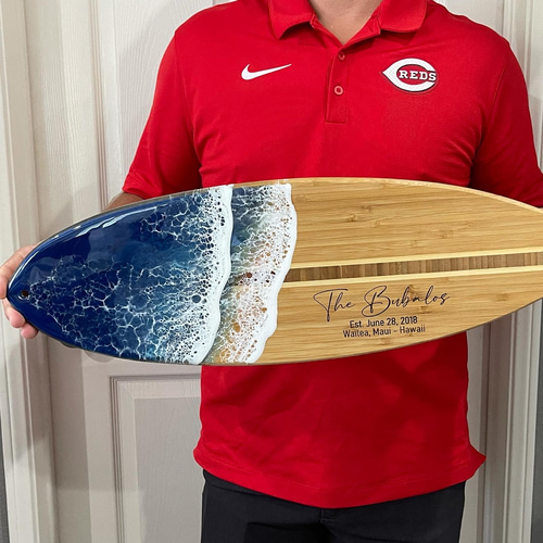 レジンアート【波のサーフボード】サーフボード 23” (58.5cm) *受注