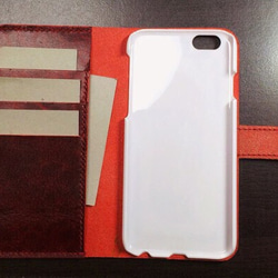 “皮革飾品Rugato”iPhone6​​ / 6S case，紅色925純銀皮套 第3張的照片