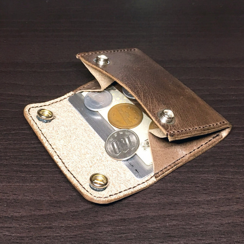 楽天 送料無料にならない 本革総手縫 レザーコインケース「xyzコインパース」小銭入れ Accessory
